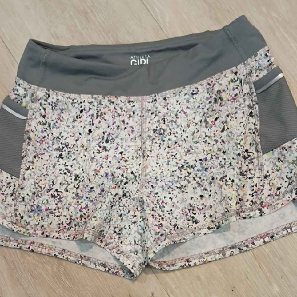 Athleta Women's Speckled Gray Athletic Shorts